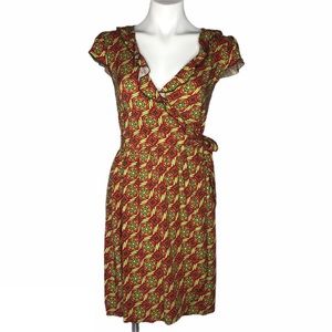 Matilda Jane Serendipity Cheerio Print Wrap Dress